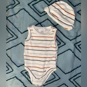 Baby Onesie W/ Matching Hat